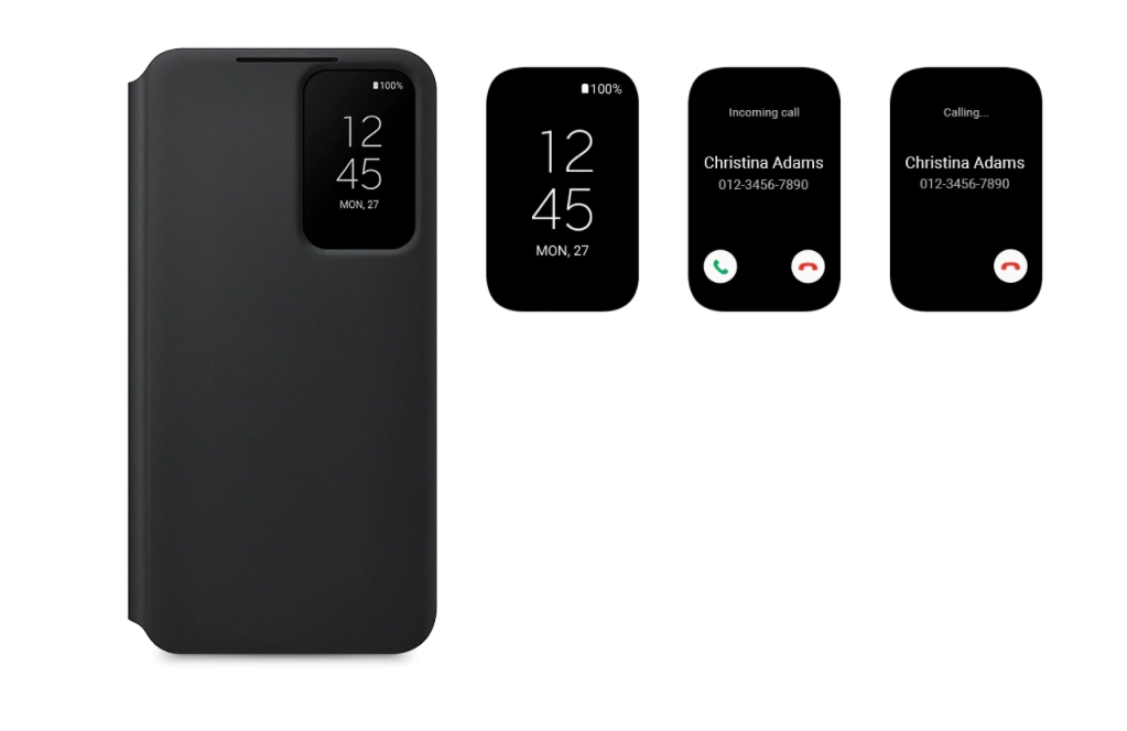 Bao da Samsung S22 Ultra Smart Clear View chính hãng